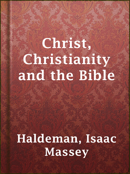 Cover of Christ, Christianity and the Bible